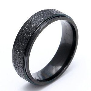 Titanium Steel Black Matte Ring